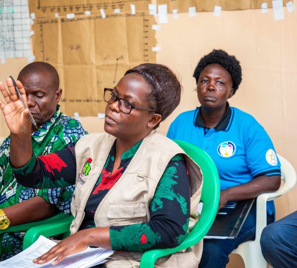 NTC staff facilitating a peer education session
