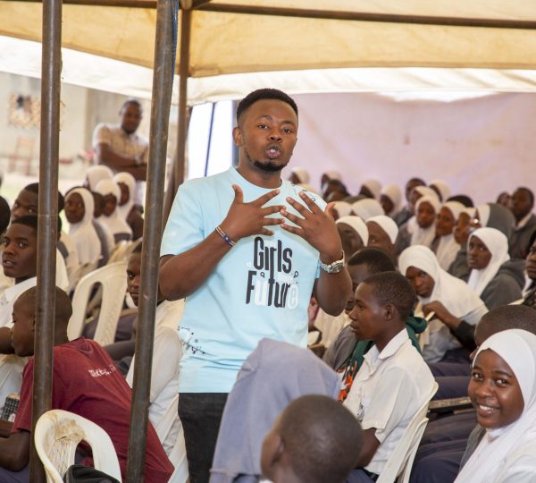 NTC staff facilitating a peer education session