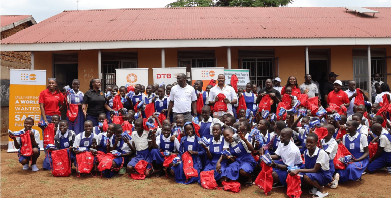 Development Partners Distribute Sanitary Pads to Support Adolescent Girls in Moyo District